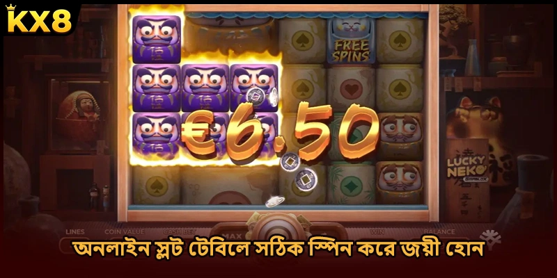 অনলাইন স্লট টেবিলে সঠিক স্পিন করে জয়ী হোন
